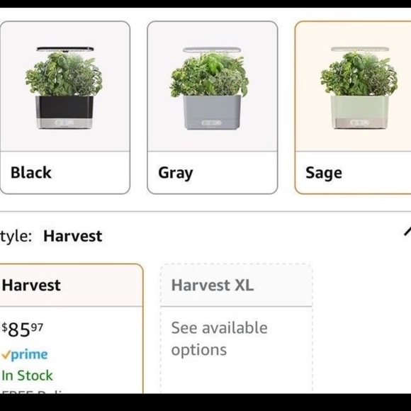 AeroGarden Harvest in Sage— Excellent Condition! - Picture 3 of 3